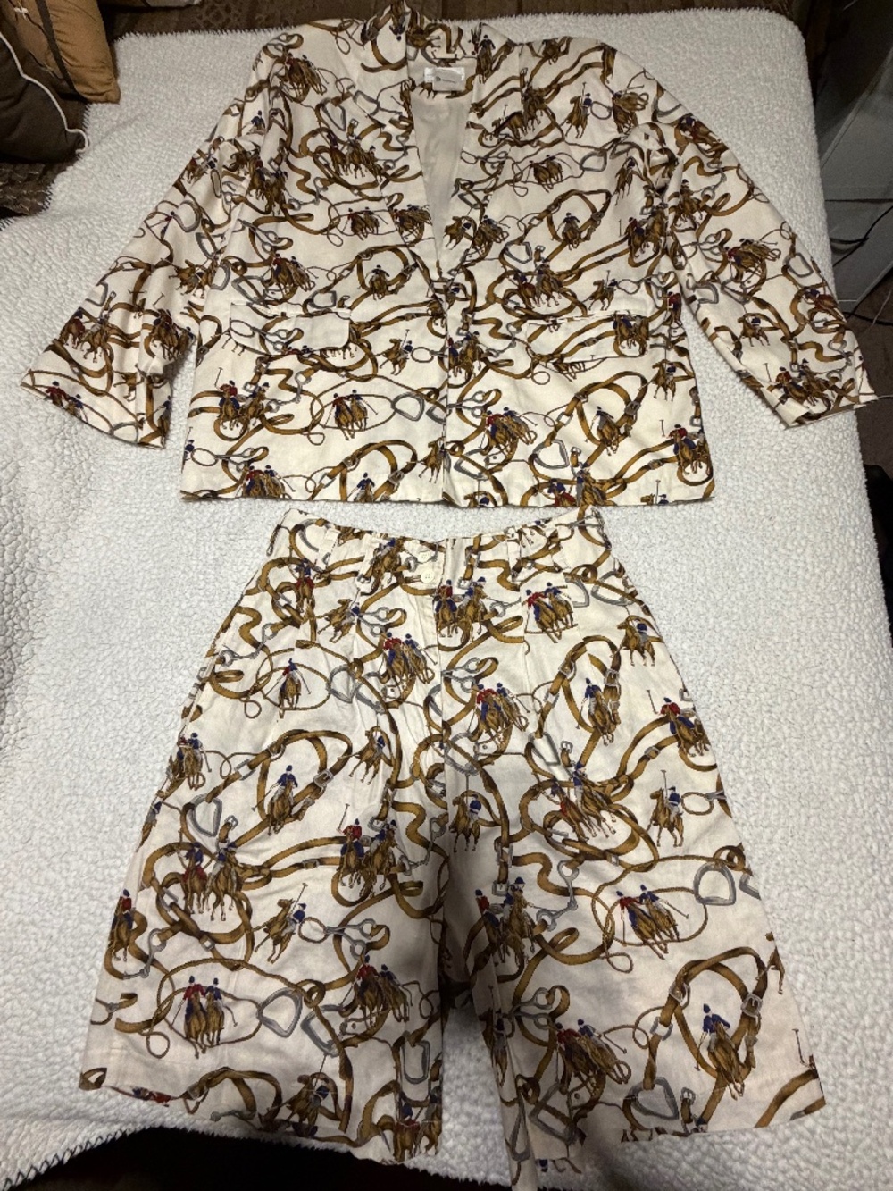 Vintage Millers Sportific Equestrian Matching Blazer Shorts Co-ord Set